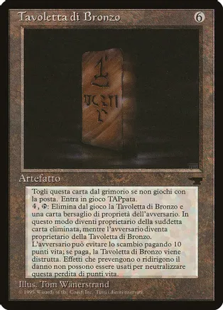 Bronze Tablet (Italian) #1048C